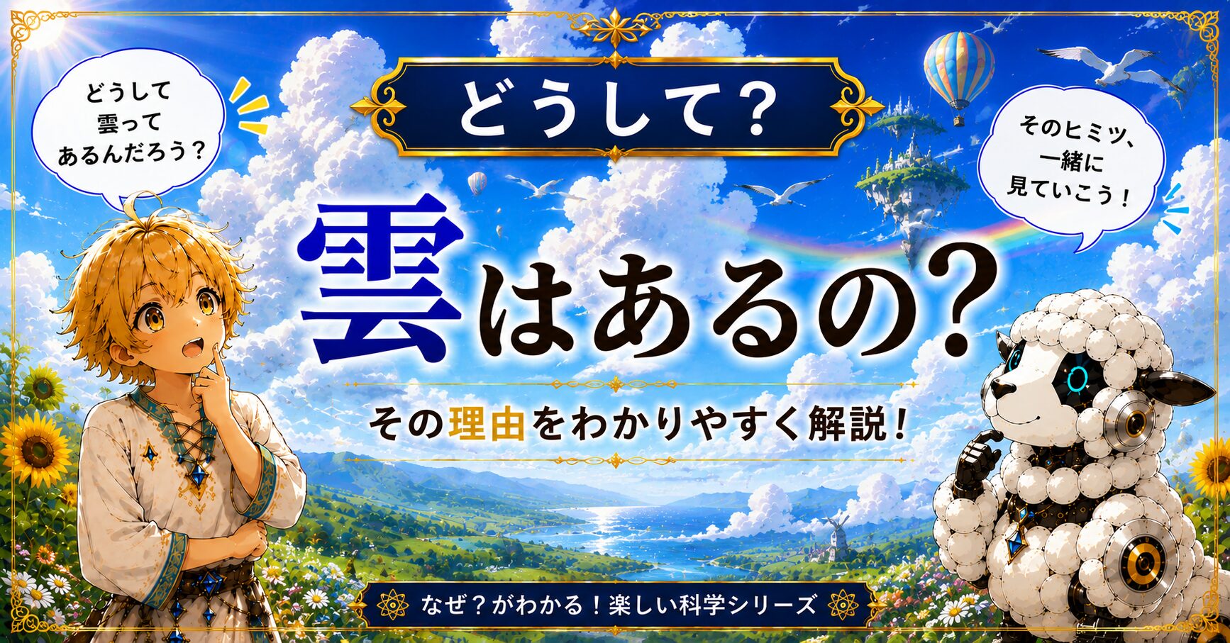 雲はどうしてあるの？──見えない水が、空でつぶに戻るまで
